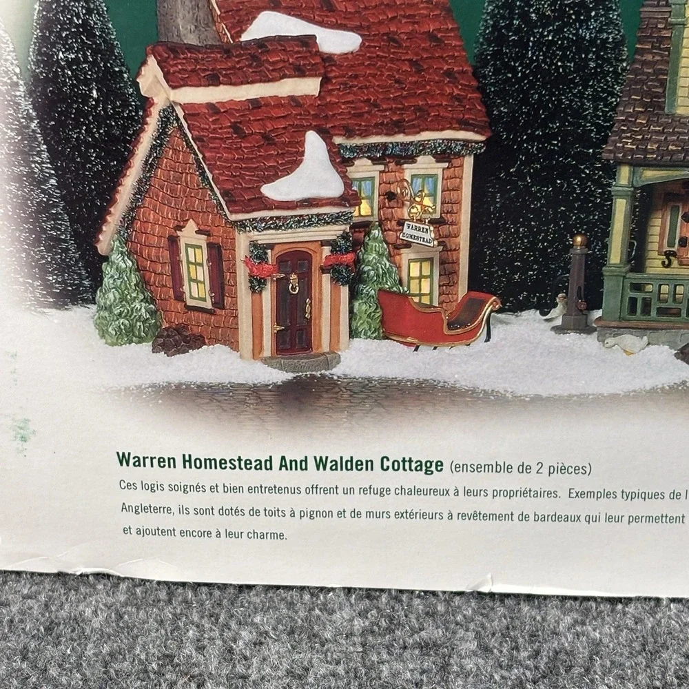 Department 56 New England Village 2002 Warren Homestead and Walden Cottage 56659